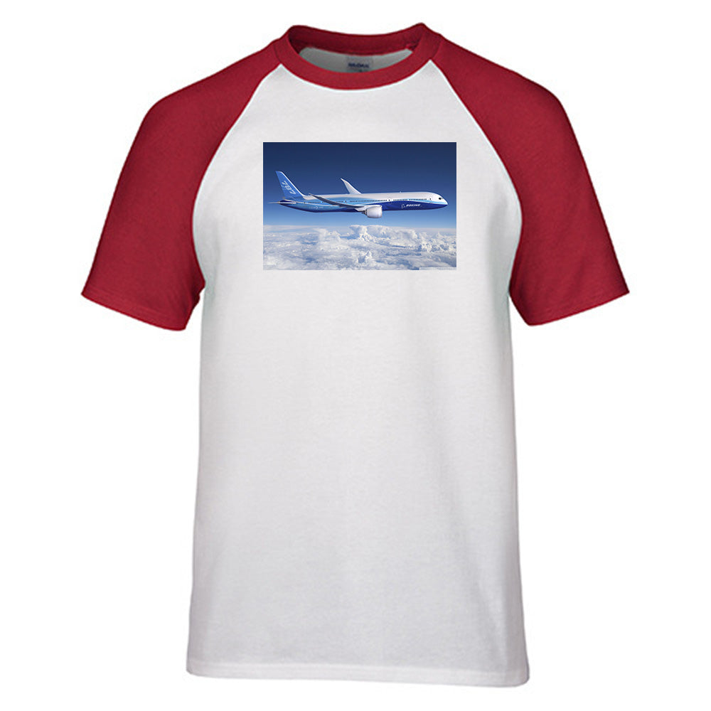 Boeing 787 Dreamliner Designed Raglan T-Shirts