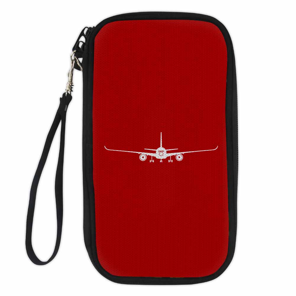Airbus A350 Silhouette Designed Travel Cases & Wallets