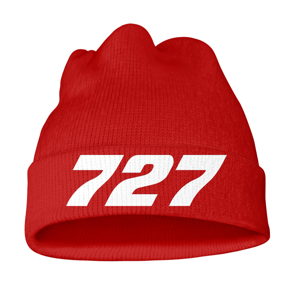 727 Flat Text Knit 3D Beanies