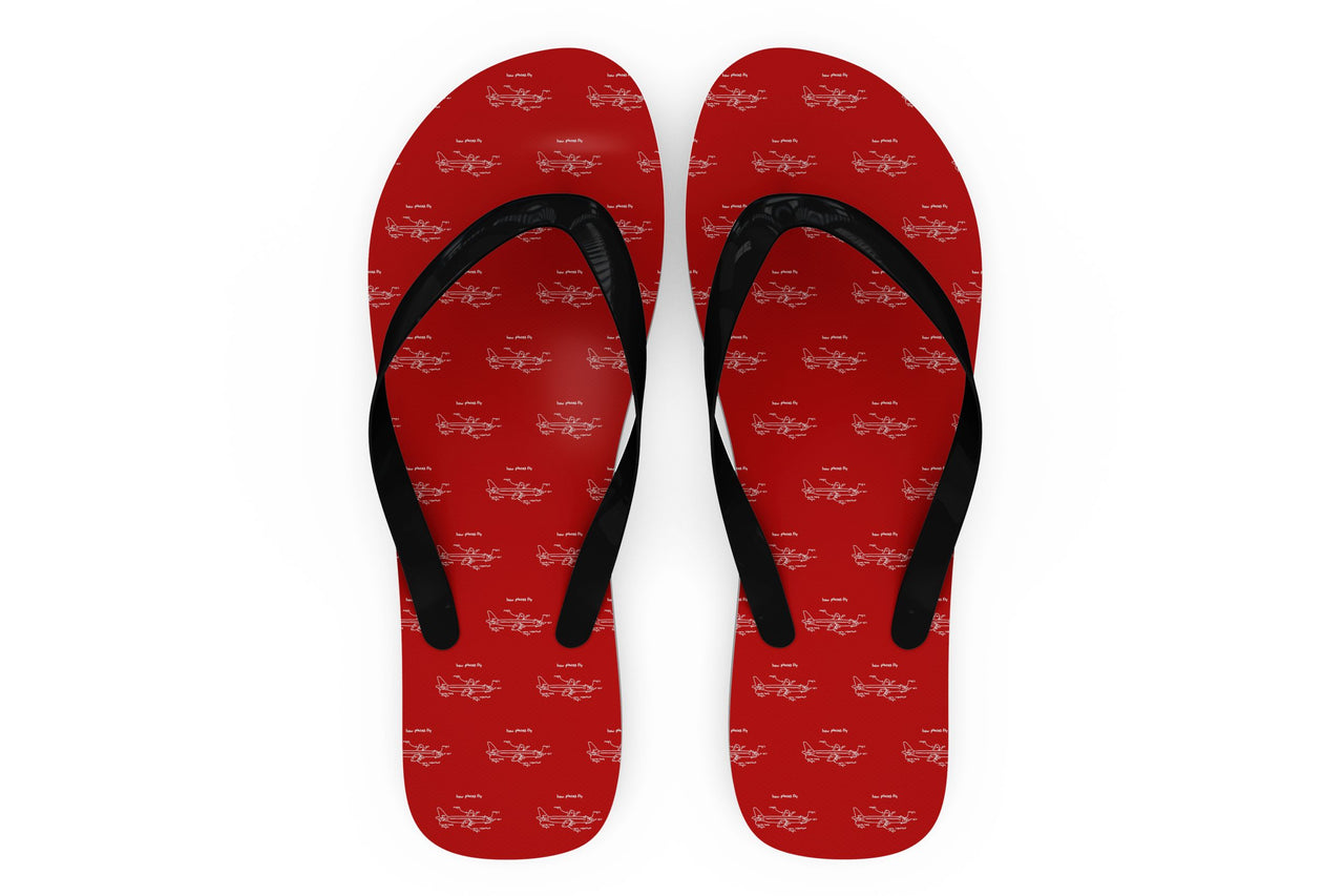 How Planes Fly Designed Slippers (Flip Flops)