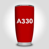 Thumbnail for A330 Flat Text Designed Tumbler Travel Mugs