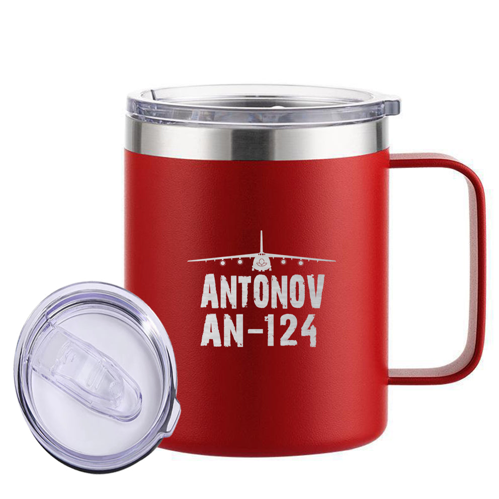 Antonov AN-124 & Plane Designed Stainless Steel Laser Engraved Mugs