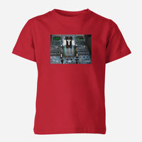Thumbnail for Airbus A320 Cockpit Designed Children T-Shirts