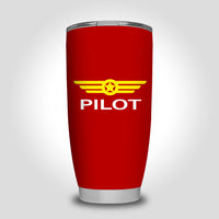 Thumbnail for Pilot & Badge Designed Tumbler Travel Mugs