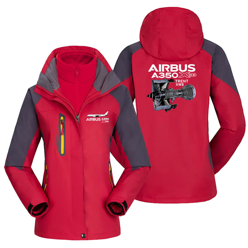 Airbus A350 & Trent XWB Engine Designed Thick "WOMEN" Skiing Jackets