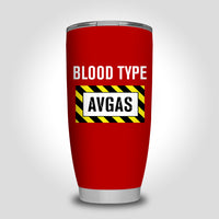 Thumbnail for Blood Type AVGAS Designed Tumbler Travel Mugs