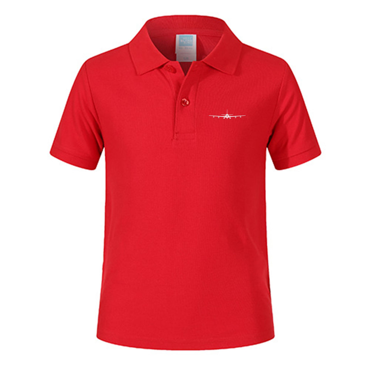 Boeing 707 Silhouette Designed Children Polo T-Shirts