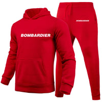 Thumbnail for Bombardier & Text Designed Hoodies & Sweatpants Set