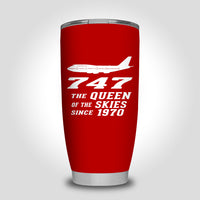 Thumbnail for Boeing 747 - Queen of the Skies (2) Designed Tumbler Travel Mugs