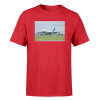 Thumbnail for Departing Airbus A380 with Original Livery Designed T-Shirts