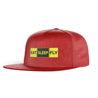 Thumbnail for Eat Sleep Fly (Colourful) Designed Snapback Caps & Hats