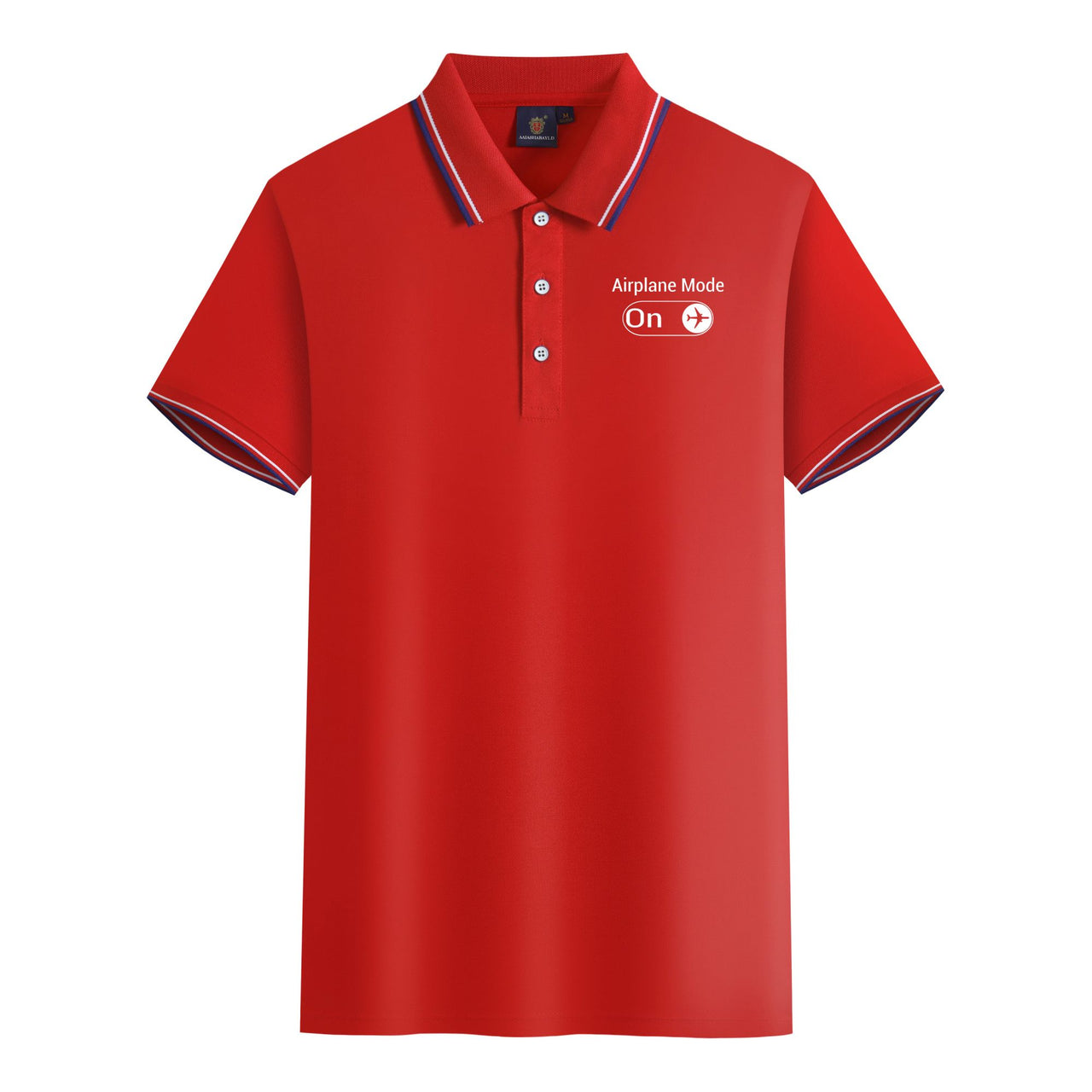 Airplane Mode On Designed Stylish Polo T-Shirts