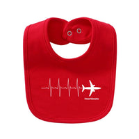 Thumbnail for Aviation Heartbeats Designed Baby Saliva & Feeding Towels