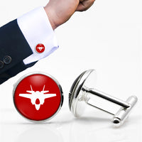 Thumbnail for Fighter Jet 35 Silhouette Designed Cuff Links