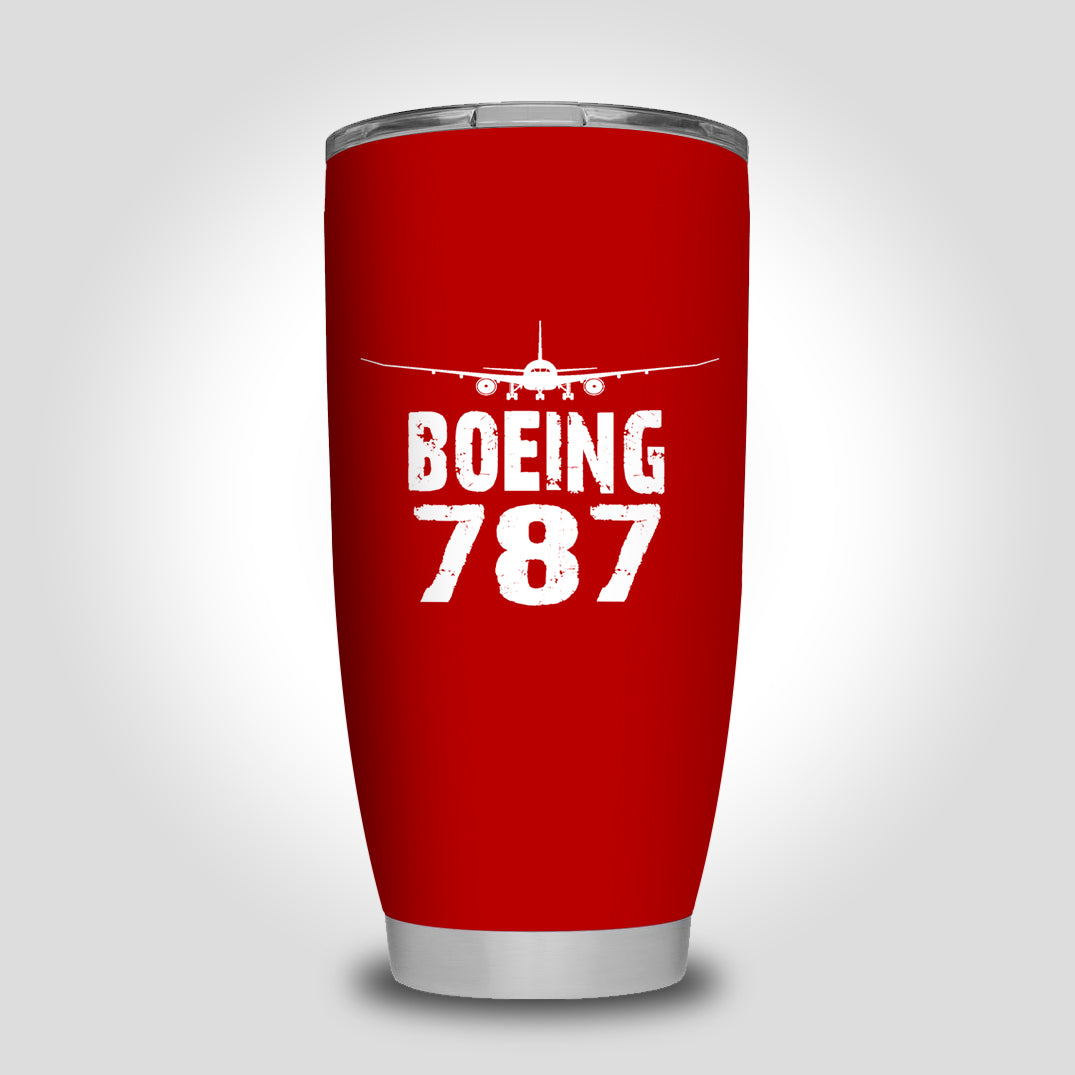 Boeing 787 & Plane Designed Tumbler Travel Mugs