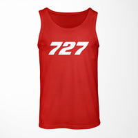 Thumbnail for 727 Flat Text Designed Tank Tops