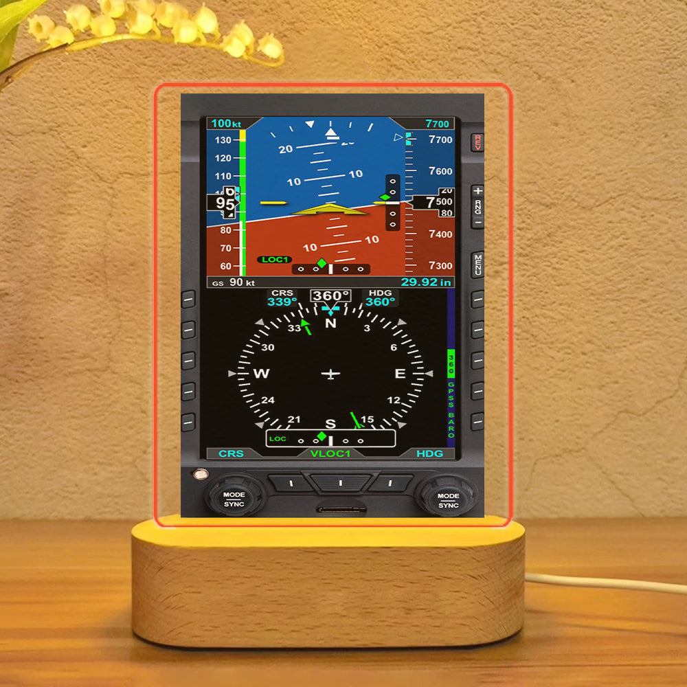 Airplane Notification Theme Designed Night Lamp