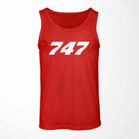 Thumbnail for 747 Flat Text Designed Tank Tops