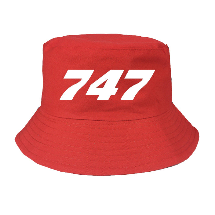 747 Flat Text Designed Summer & Stylish Hats