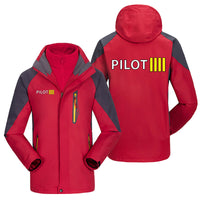 Thumbnail for Pilot & Stripes (4 Lines) Designed Thick Skiing Jackets