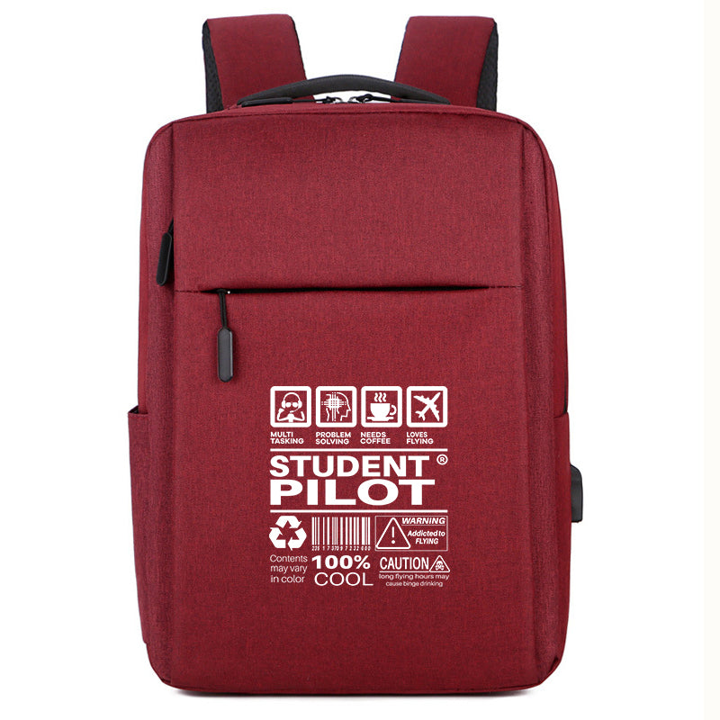 Student Pilot Label Designed Super Travel Bags