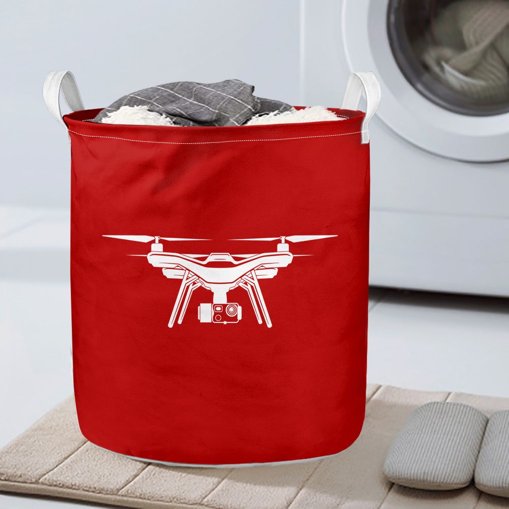 Drone Silhouette Designed Laundry Baskets
