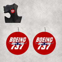 Thumbnail for Amazing Boeing 737 Designed Wooden Drop Earrings