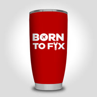 Thumbnail for Born To Fix Airplanes Designed Tumbler Travel Mugs