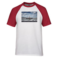 Thumbnail for Amazing Clouds and Boeing 737 NG Designed Raglan T-Shirts