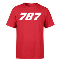 Thumbnail for 787 Flat Text Designed T-Shirts