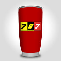 Thumbnail for Flat Colourful 787 Designed Tumbler Travel Mugs