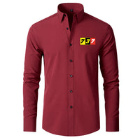 Thumbnail for Flat Colourful 737 Designed Long Sleeve Shirts