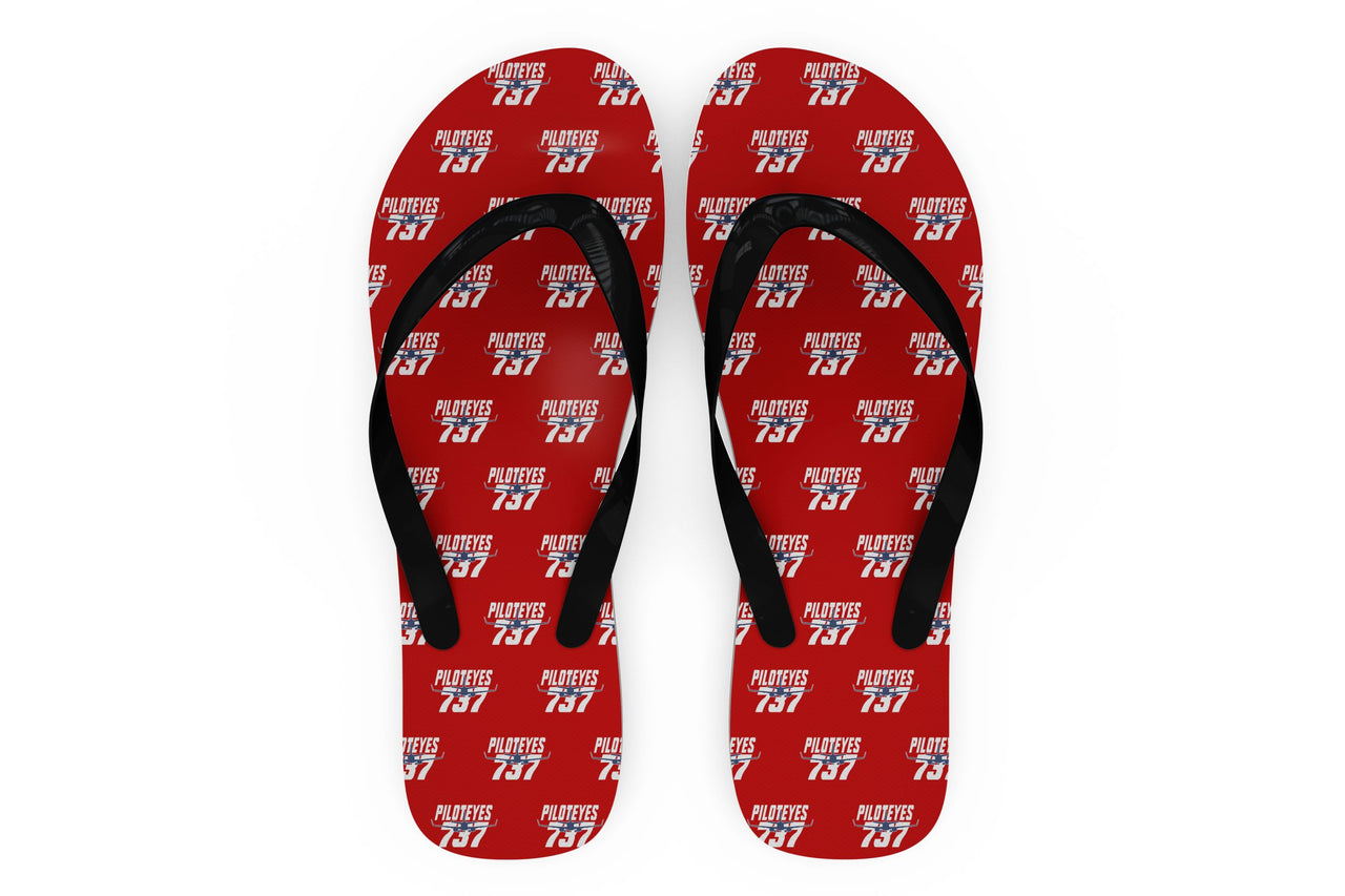 Amazing Piloteyes737 Designed Slippers (Flip Flops)