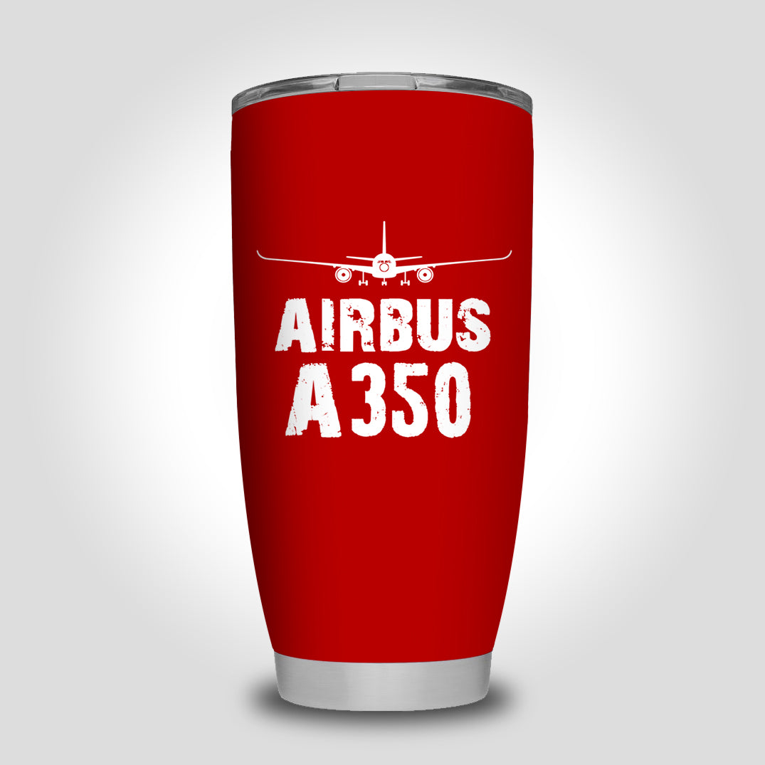 Airbus A350 & Plane Designed Tumbler Travel Mugs
