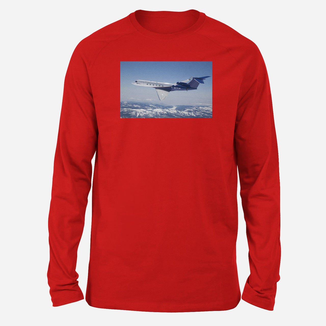 Cruising Gulfstream Jet Designed Long-Sleeve T-Shirts