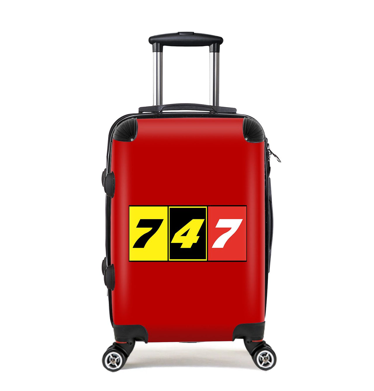 Flat Colourful 747 Designed Cabin Size Luggages
