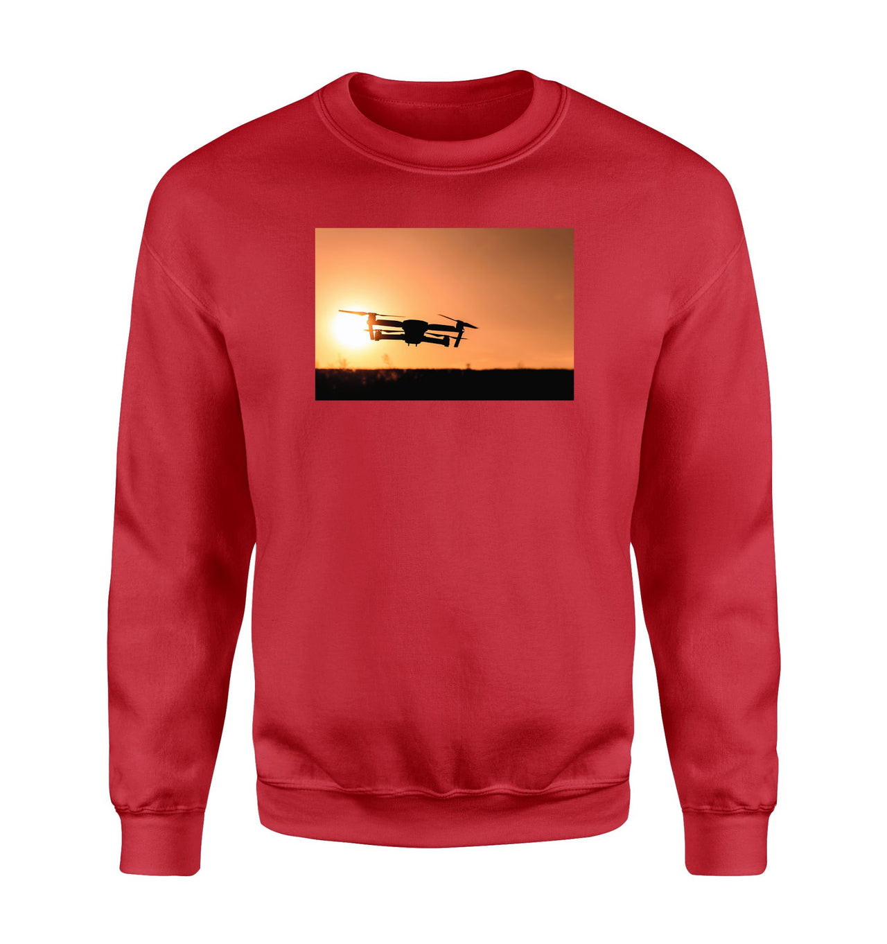 Amazing Drone in Sunset Designed Sweatshirts