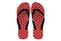 Thumbnail for Cabin Crew Text Designed Slippers (Flip Flops)