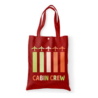 Thumbnail for Colourful Cabin Crew Designed Tote Bags