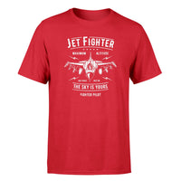 Thumbnail for Jet Fighter - The Sky is Yours Designed T-Shirts