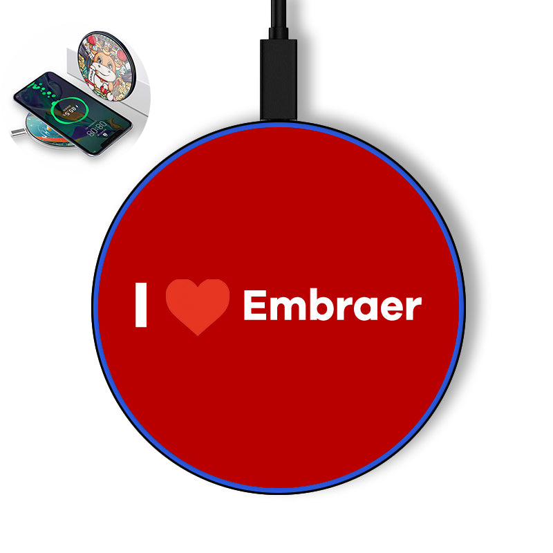 I Love Embraer Designed Wireless Chargers