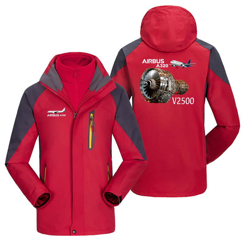 Airbus A320 & V2500 Engine Designed Thick Skiing Jackets