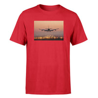 Thumbnail for Landing Boeing 747 During Sunset Designed T-Shirts