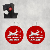 Thumbnail for Antonov AN-225 (12) Designed Wooden Drop Earrings