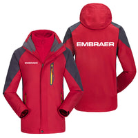 Thumbnail for Embraer & Text Designed Thick Skiing Jackets