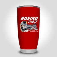 Thumbnail for Boeing 747 & PW4000-94 Engine Designed Tumbler Travel Mugs
