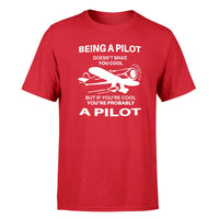 Thumbnail for If You're Cool You're Probably a Pilot Designed T-Shirts