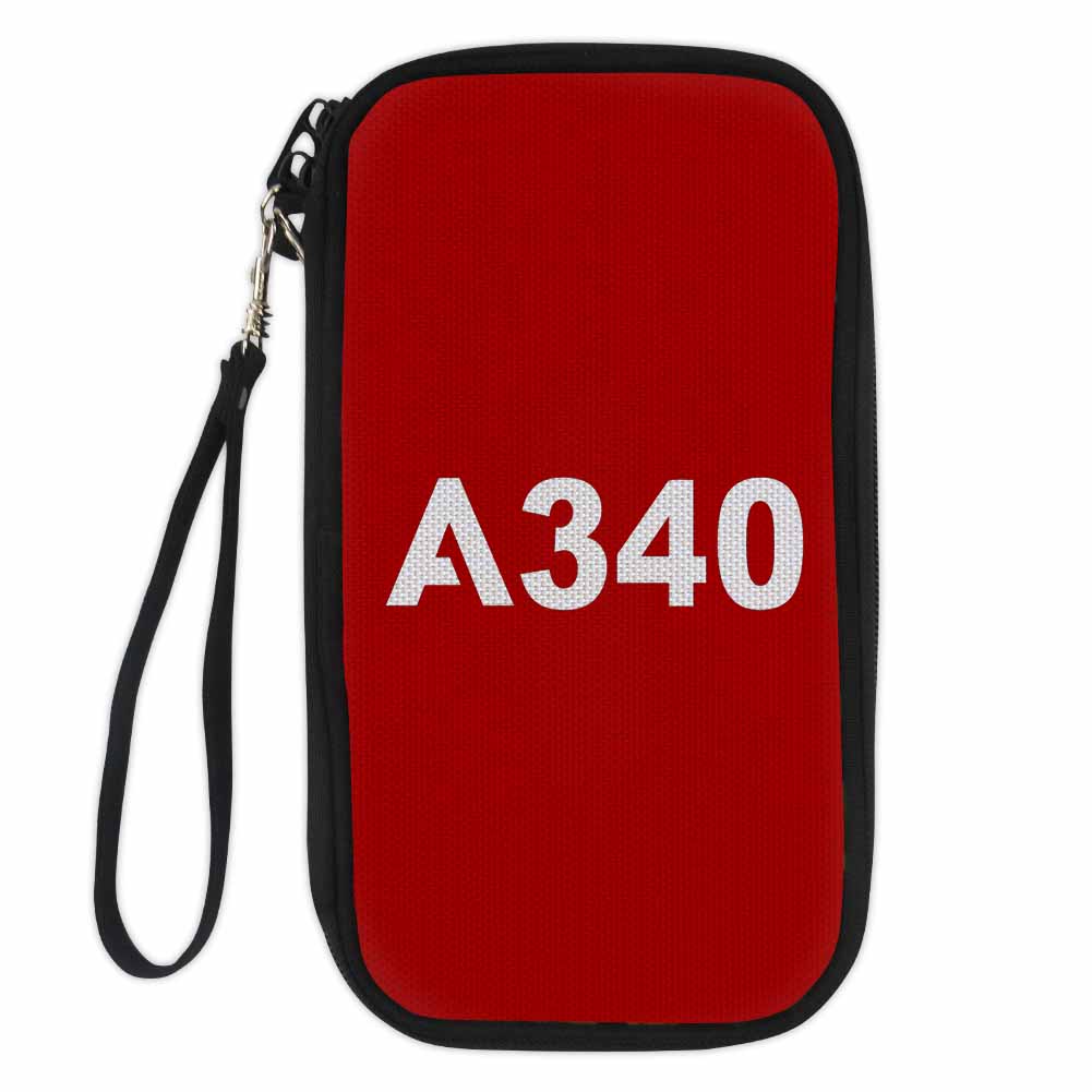 A340 Flat Text Designed Travel Cases & Wallets