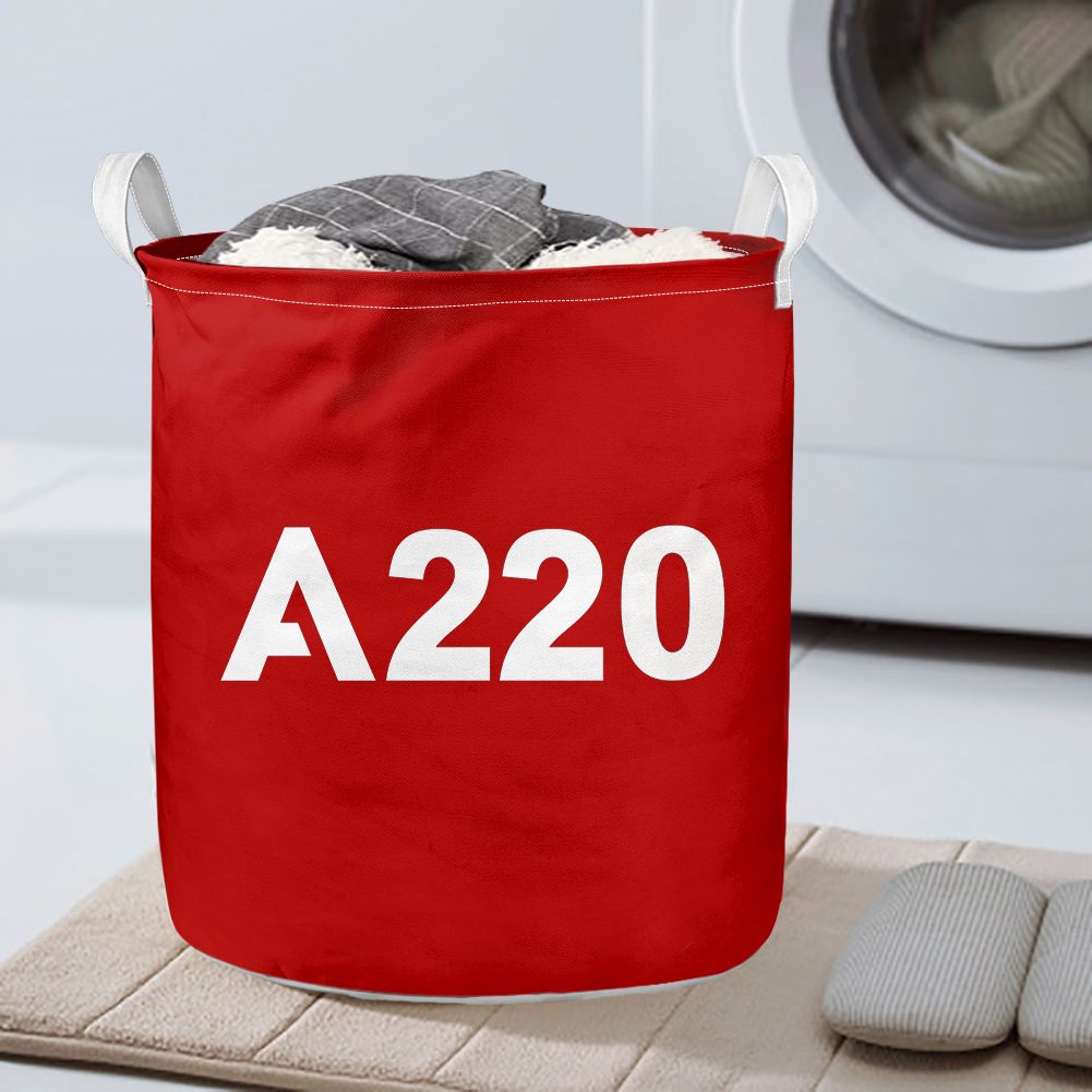 A220 Flat Text Designed Laundry Baskets