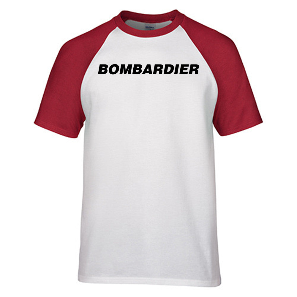 Bombardier & Text Designed Raglan T-Shirts